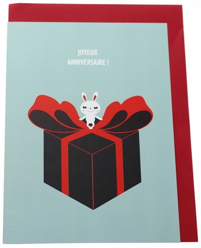 Carte Geante Joyeux Anniversaire Lapin Cadeau Archambault