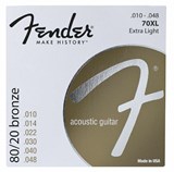 Cordes De Guitare Acoustique 80/20 Bronze 10-48 Extra-Légère 70XL