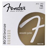 Cordes De Guitare Acoustique 80/20 Bronze 12-52 Légère 70L