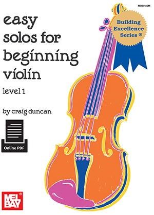 Easy solos for beginning violin, level 1 + online pdf supplement