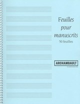 Papier Manuscrit 10 Portées Spirale