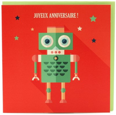 Joyeux Anniversaire Robot Vert Archambault