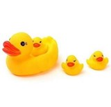 Jouet de bain Famille de canards/grenouilles 2AS