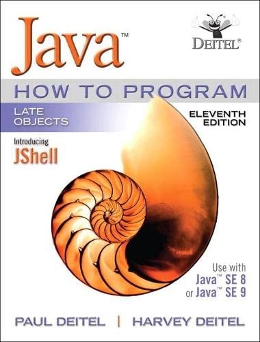 Java how to program: late objects 11th ed.