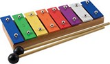 Glockenspiel 8 Notes Multicolores Avec Maillets MP-GS8M