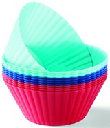 Ens. 12 moules à muffin en silicone