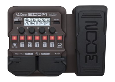 Multi-effets pour guitare acoustique avec pédale d'expression a1x four