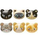 Ens. 6 pinces fraîcheur Chat