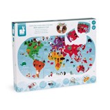 Puzzle carte des explorateurs du bain 28 mcx