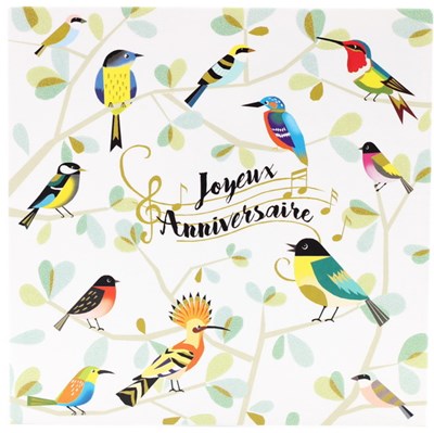 Joyeux Anniversaire Oiseaux Sur Branche Archambault