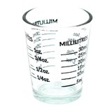 Mesure à boisson en verre
