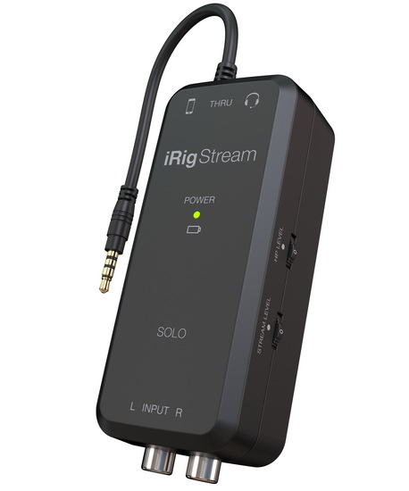 Interface Audio USB/USB-C/Lightning Podscasting iRig Stream Solo