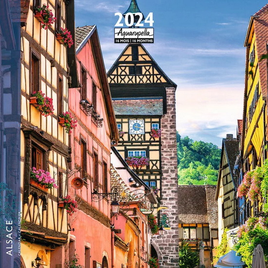 Calendrier 2024 Alsace 30x30cm