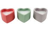 Bougie cœur coloré 3AS