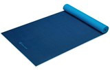 Tapis de yoga bicolore 4mm - Bleu