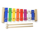 Mini Glockenspiel 8 Notes Multicolores Avec 2 Maillets E811