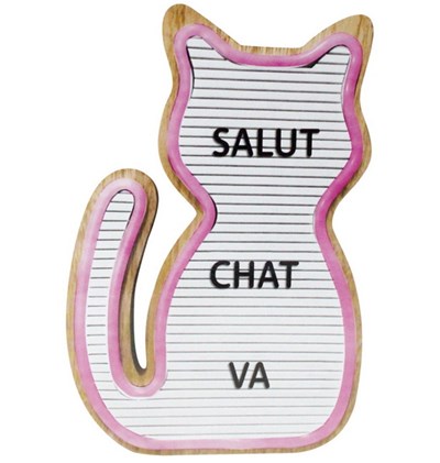Tableau lumineux chat