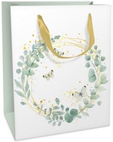 Sac mini papillons et couronne d’eucalyptus 