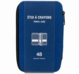 Coffre pour 48 crayons - Bleu